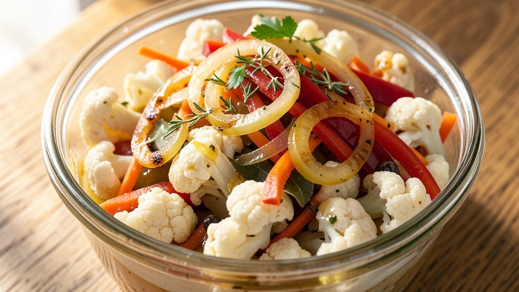 Old Fashioned Sweet Mixed Pickles With Cauliflower Recipe: Crunchy Sweetness Meets Creamy Veggie Bites